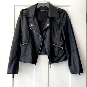 Vegan Leather Moto Jacket